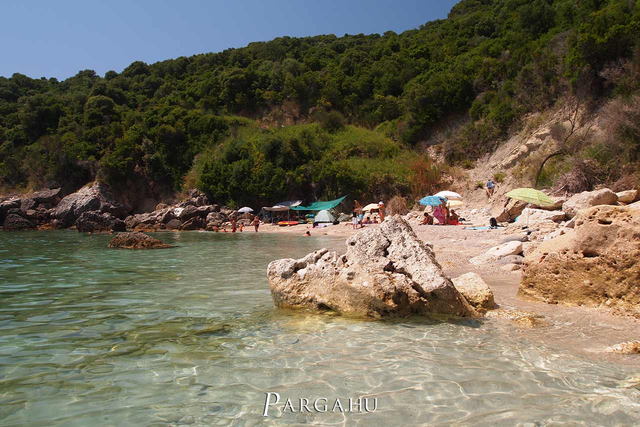Agios Sostis beach Parga egyik érdekes strandja